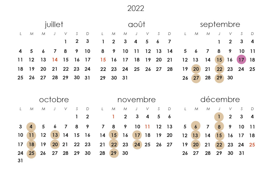 calendrier